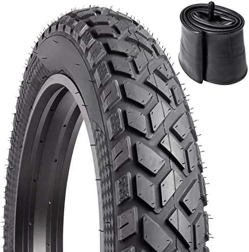 YUNSCM 1 x 20 inch fat E-bike tyre 20 x 4.0/102-406 and 1 x 20 inch x 4 ...