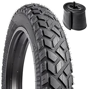 YunSCM 1Pcs Faltbare 20 Zoll Fahrradreifen 20X4.0 Mantel und 1Pcs 20 Zoll Schlauch AV32mm Ventil kompatibel E-Bike Stadt/Straße/ 20x4.0 Reifen und schlauche
