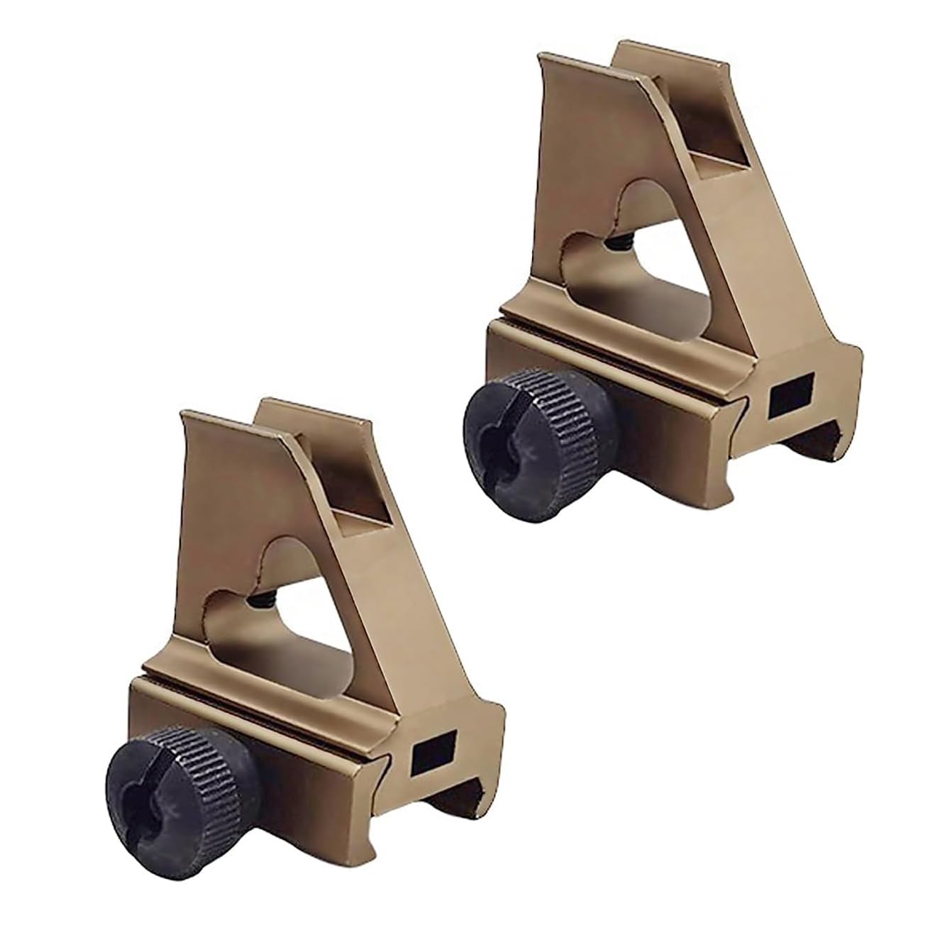 Outdoors Standard Low Profile Front Iron Sight Post?Aluminum Alloy Height Fixed Metal Sights - for 20mm Rail?2Pcs
