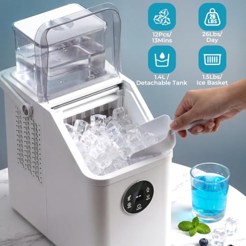 Fabricadora de hielo Electactic de mostrador HZB-12F miniatura 2