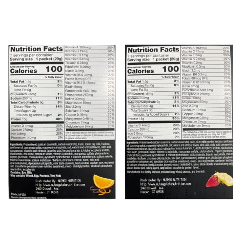 Protifit - High Protein Orange Creamsicle & Strawberry Banana Pudding & Shake Mix 2 Pack, 15G Protein, Low Calorie, Low Fat, Low Carb, Aspartame Free, Idea Protein Compatible, Meal Replacement, 7 Servings Per Box, (2 Pack) #TOP1