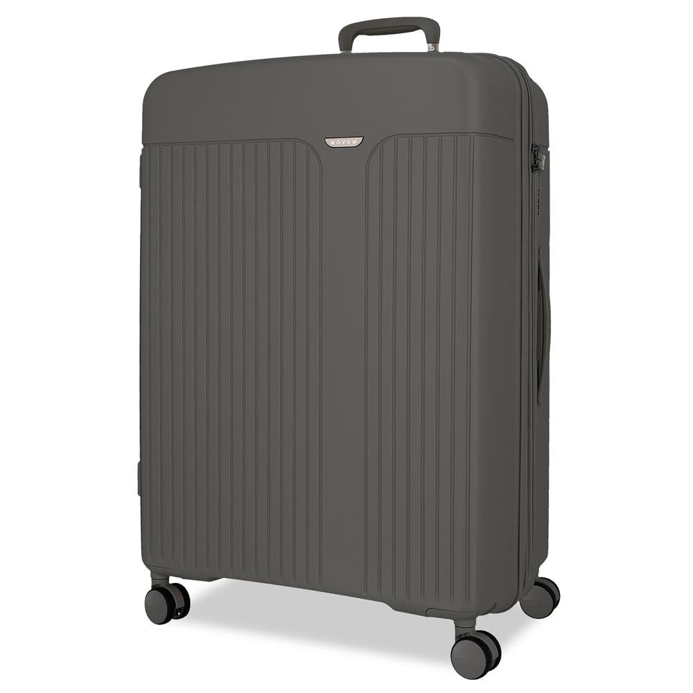 Valise moyenne anthracite 72L en polypropylène rigide extensible Movom - 3