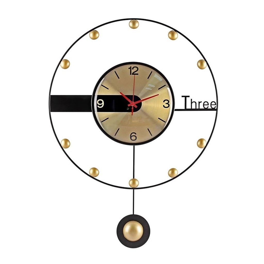 GFHTRELY Wall Clock Personalized Creative Clock Wall Clock Living Room Home Stylish Simple Metal Decorative Clock Clock
