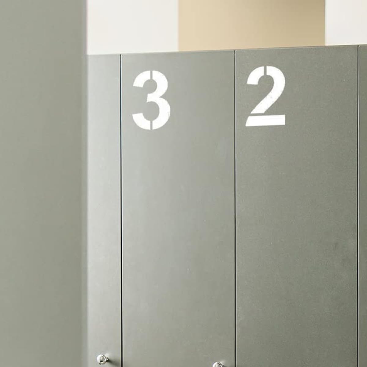 10 Stencil Con Numeri Grandi, Lunghezza 20 Cm, Per La Marcatura Del Parcheggio, Riutilizzabili Civici (0-9)