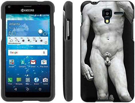 Kyocera Hydro View C6742 | Hydro Reach C6743 Phone Cover, Michelangelo David - BLACK Slim Guard Armor Phone Case for Kyocera Hydro View C6742 | Hydro Reach C6743