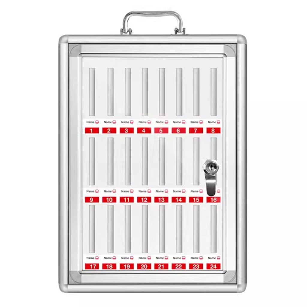 6/12/24/36/48/60 Slots Cell Phone Storage Box Mobile Phone Storage Cabinet With Lock Employee Mobile Phone Storage Locker For School And Office Ideal(24)
