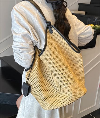 Bolso Hobo de Paja para Mujer Verano Playa miniatura 7