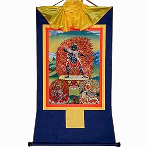 Gandhanra Thangka Drei Dharmapalas Wandteppich