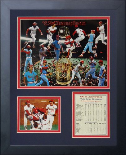Legends Never Die 1982 St. Louis Cardinals Framed Photo Collage, 11x14-Inch, (11014U)