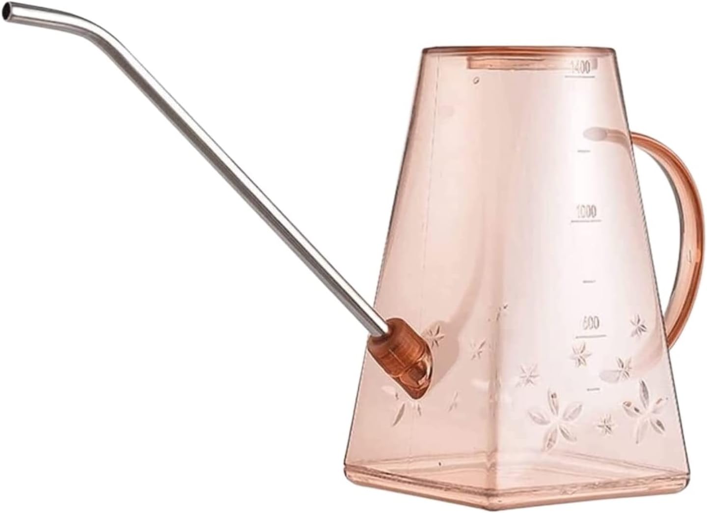Watering Can Water Can Plastic Watering Can with Stainless Steel Long Spout Watering Pot Watering Kettle for Plants Watering Can Indoor Plants(Pink)
