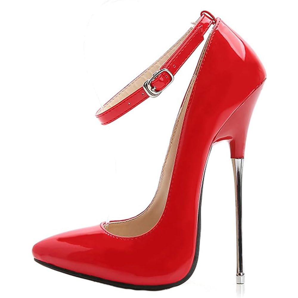 Hyfzxwx Women's H Yfzxwx 6.30 Inches Plain Pointed Sexy Stiletto Ig Heels Sandals Pumps Ig Heels Sexy Pole Dancer Stripper Eel Stiletto Party Sandals Sexy/H/39Eu