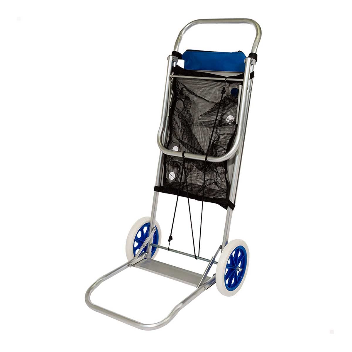 AKTIVE Carrito Multiusos 2 en 1 Azul/​INOX 100x47x52 cm