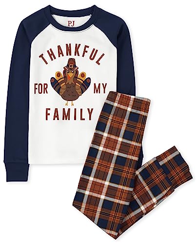 Image of The Children's Place Family Matching Holiday Long Sleeve Pajama Sets, Cotton