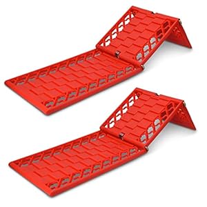 Navaris Plaques de désensablage – Jeu de 2X Plaque à Sable Neige Boue 59 x 17,5 x 1 cm – Plaque désenlisement Voiture SUV Camping Car 4×4