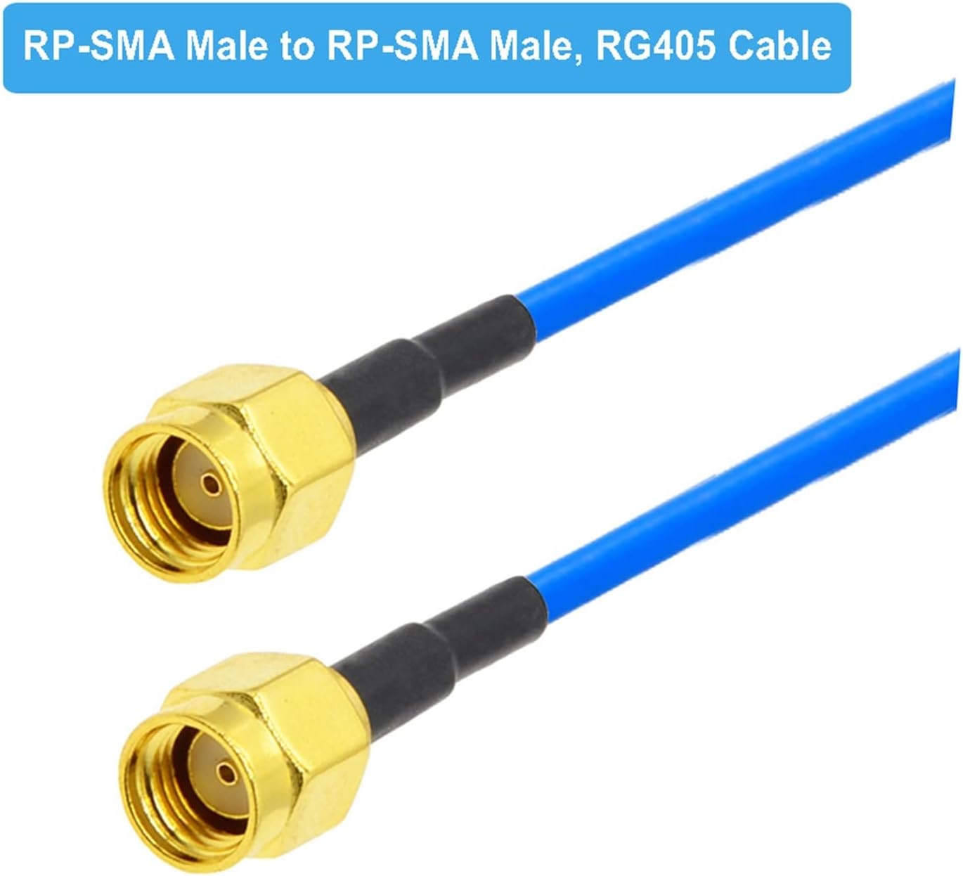 10個/ロットブルーRG405ケーブルSMA男性/ SMAオス/RP-SMAオスの同軸ジャンパーピッグテールWiFiルーターアンテナ