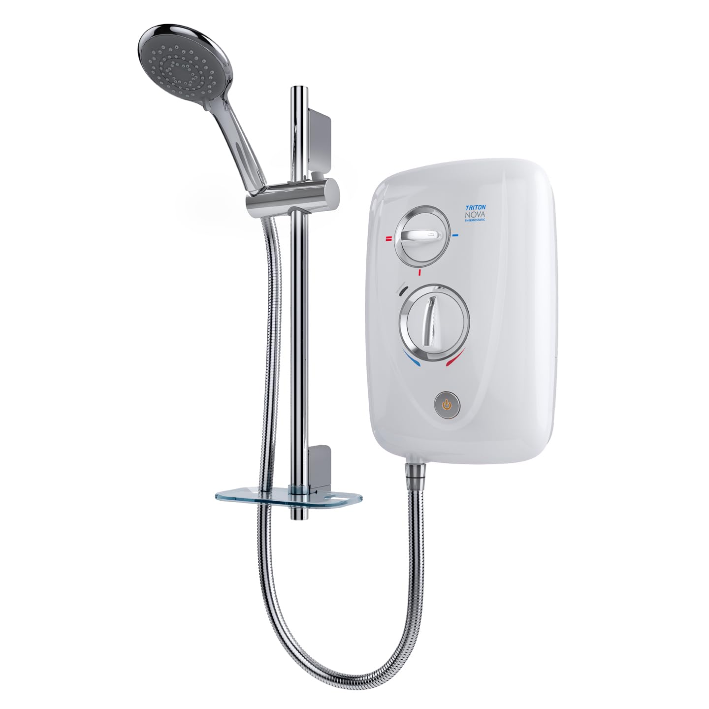 Triton Showers White/Chrome Triton Nova Thermostatic Electric Shower 8.5Kw (T80z Thermostatic Fast-Fit, T80 Easi-Fit+ Thermostatic)