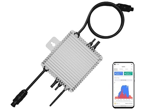 Deye - 600 Watt Mikrowechselrichter für 2 PV Module, WLAN-Mikroinverter inklusive WLAN-Antenne, Bequeme Steuerung von Weltweit per Kostenloser App, 600W Cover
