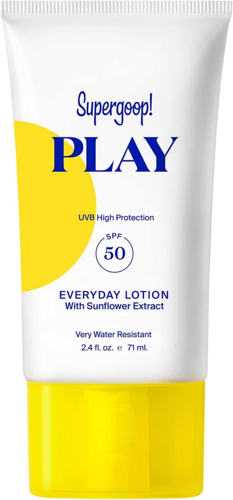 PLAY Everyday Lotion SPF 50 - Broad Spectrum Body & Face Sunscreen - Great for Active Days - Fast Absorbing, Very Water-Resistant - 2.4 fl oz