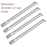 GASPRO Grill Burner Replacement for Charmglow 720-0234, 720-0036, 720-0304,  Nexgrill, Kirkland, Perfect Glo, Permasteel and Others, 4-Pack 16 13/16 inch Stainless Steel BBQ Burner Tube(4-Pack)