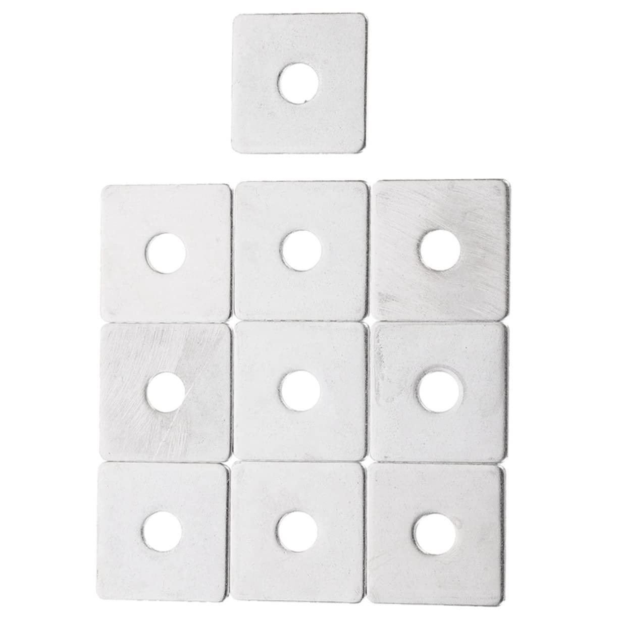SOLUSTRE 10 Pack Heavy Duty Stainless Steel Square Washers Plaster Repair Washers for Wall