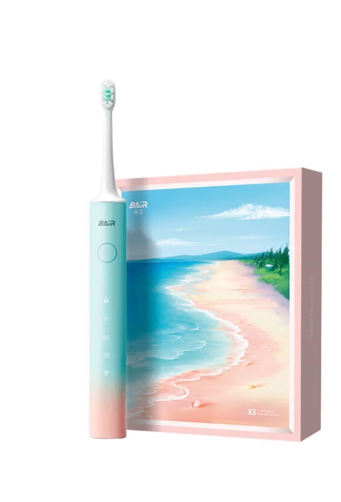 Bayer X3 Electric Toothbrush Adult Rechargeable Smart Sonic Couple Set Toothbrush Fully Automatic Men Women Students Party Men Gift Girlfriend Cool Black Mode-image-11