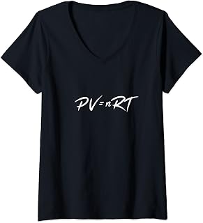 Womens PV=nRT Ideal Gas Law V-Neck T-Shirt