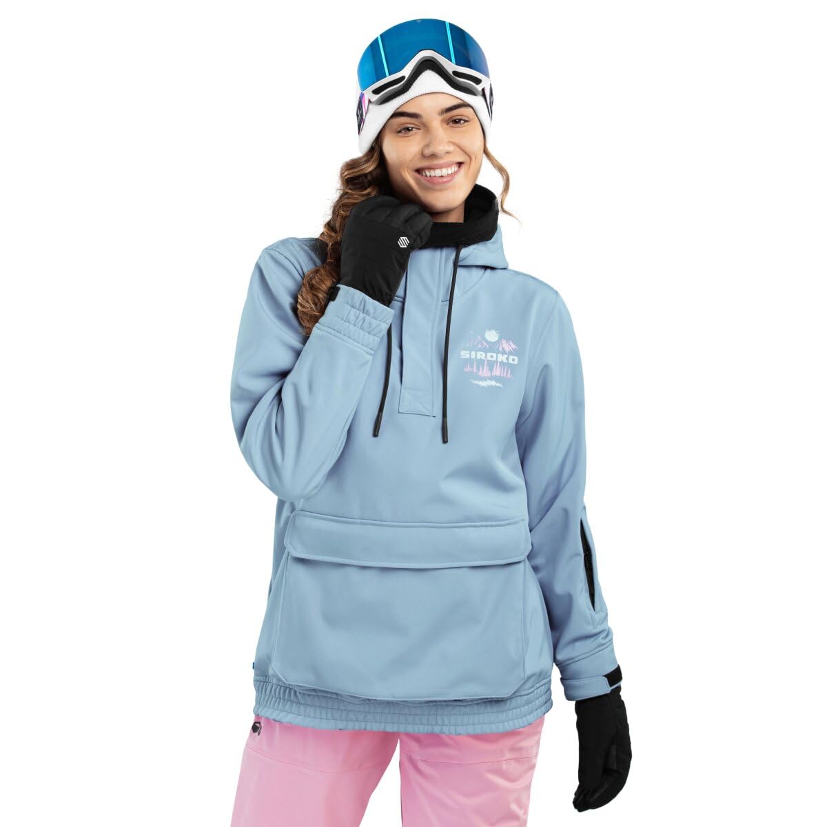 SIROKO Chaqueta para snowboard/esquí esquí y nieve W3-W Prags Azul