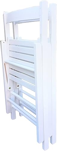 Miniatura 5 de DSHADE Juego de 2 sillas plegables de madera de listones plegables para eventos especiales, sillas plegables de fiesta de estilo plegable para