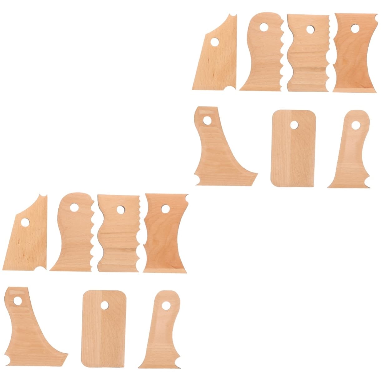 NUOBESTY 14 Pièces Ensemble D'Outils De Poterie Outil De Grattoir Outils À Main Kit D'Outils De Poterie en Argile Kit De Sculpture De Poterie Outils De Sculpture Outil De Figurine De