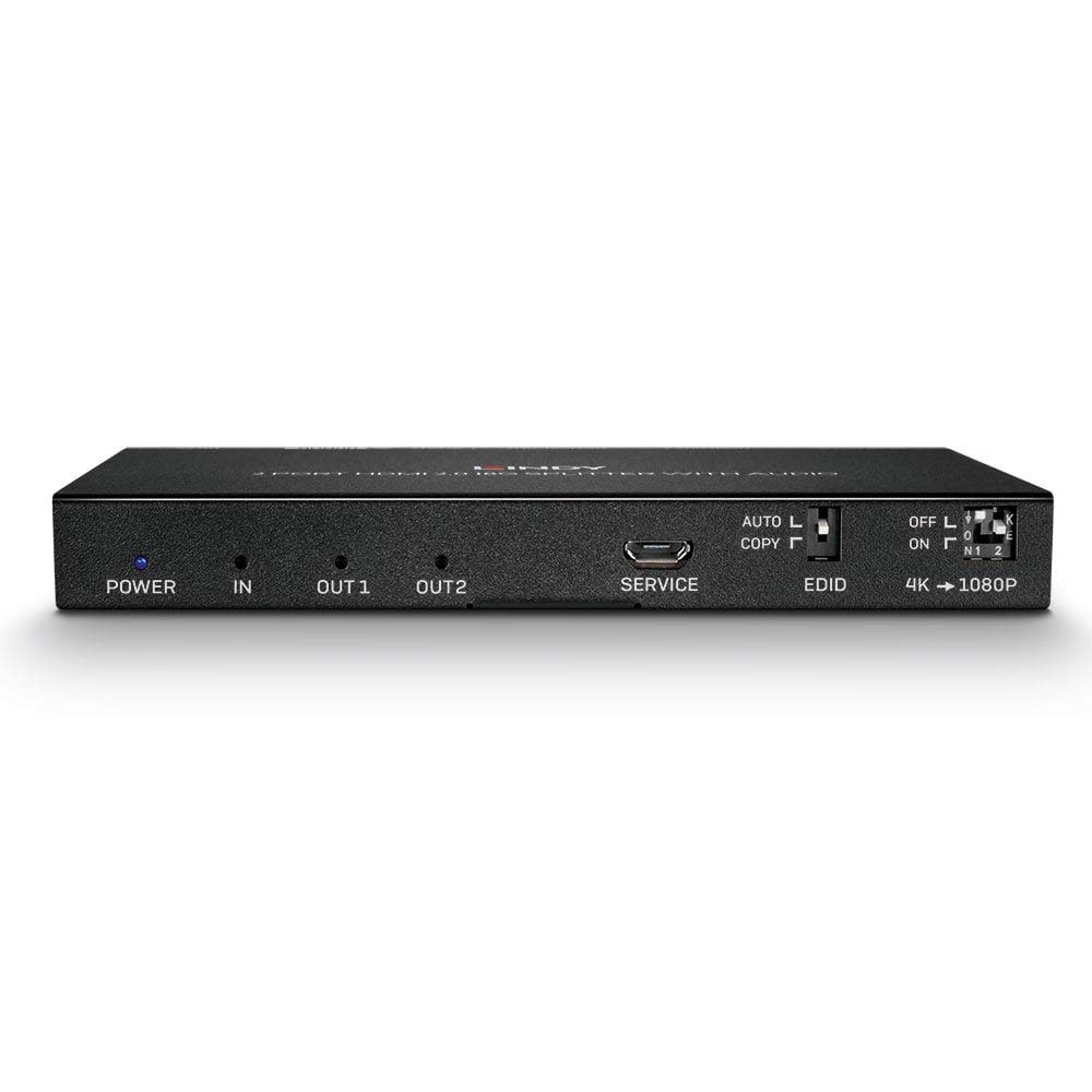 LINDY 38230 Splitter HDMI 2.0 18G con Audio, 2 Porte