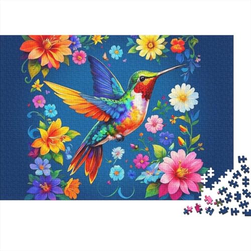 Puzzles imposibles de 1000 piezas sobre colibríes y flores