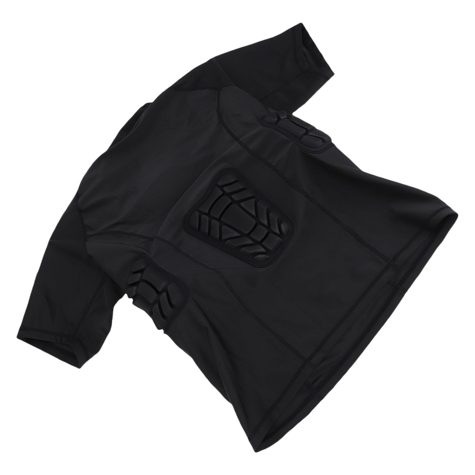 Sxhlseller Maglia da Calcio Imbottita, Maglia da Portiere con Imbottitura Protettiva in EVA e Design Traspirante a Nido d'Ape, Top a Compressione in Fibra di Poliuretano per Allenamento per Uomini
