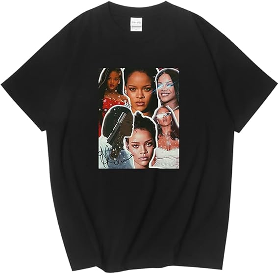 Amazon Co Jp Rihanna ロック アメリカ 流行 欧米風 音楽 Tシャツ メンズ レディース Tシャツ 夏服 スポーツ プリント 半袖 個性的 無地 ゆったり 通気性 ファッション L ファッション
