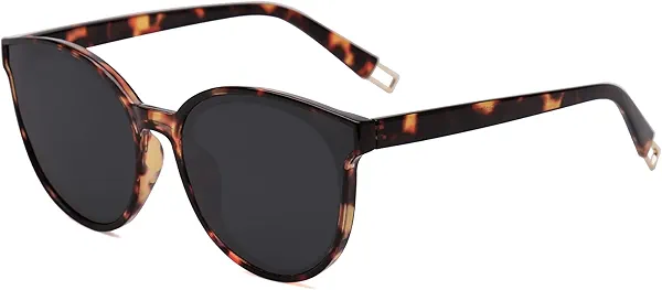 SOJOS Fashion Round Sunglasses for Women Men Oversized Vintage Shades SJ2057