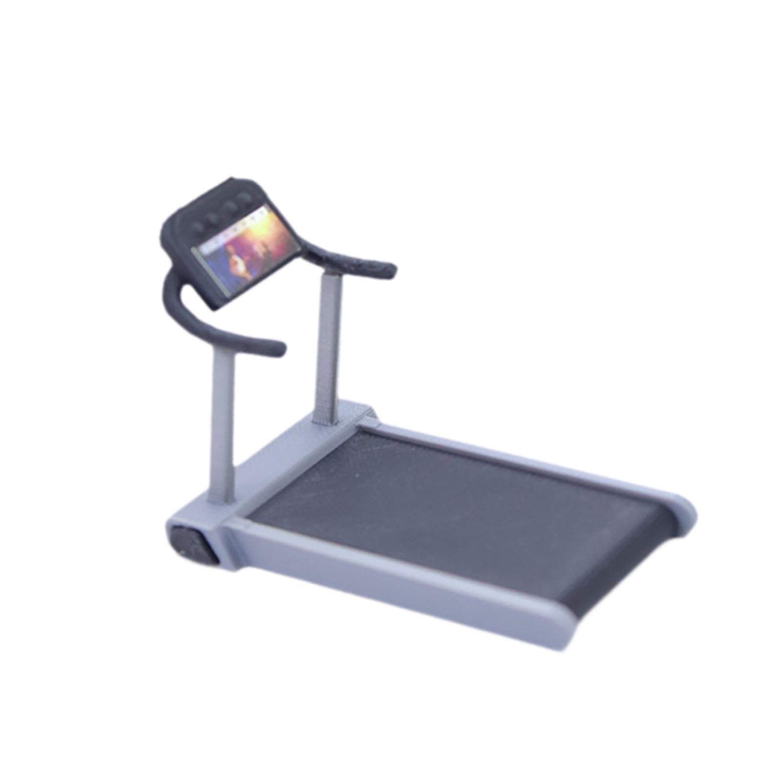 Fenteer Miniature Gym Equipment Furniture Toy Ornament Classic Gym Accessories Photo Props Fitness Scene Props for Indoor Micro Scene, treadmill
