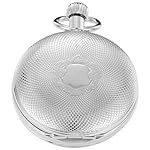 Elegant Men's Mechanical Pocket Watch with Chain and Box - Image 2