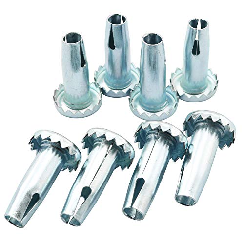 Taodan PS-SCASTERR-8-TD 8Pcs Swivel Caster Sleeve Caster Sockets Metal Caster Stem Sleeve Replacement thumb #2