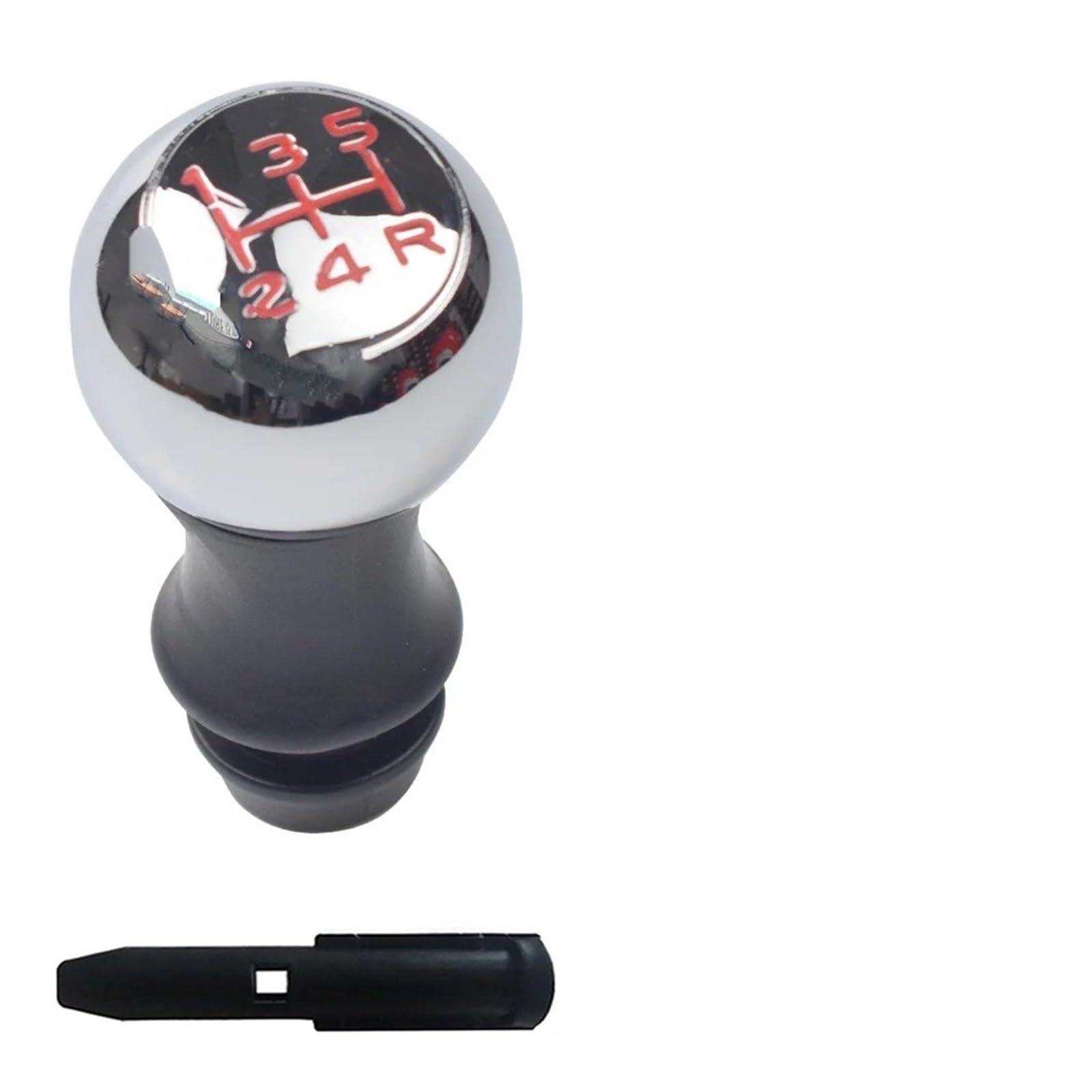 SAUANMNKTP Gearshift Knob for Citroen C2 for C3 for C4 5 6 Speed MT Gear Shift Knob Lever Shifter Stick(5 Speed-Red 5R)