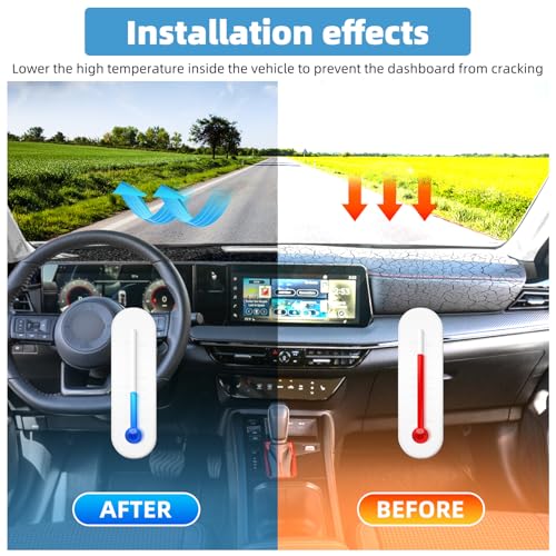 Image of Dash Cover Mat for Nissan Kicks 2025 2026 Accessories Non-Slip Dashboard Cover Mat Sunshade UV Rays Protector Interior Accessories