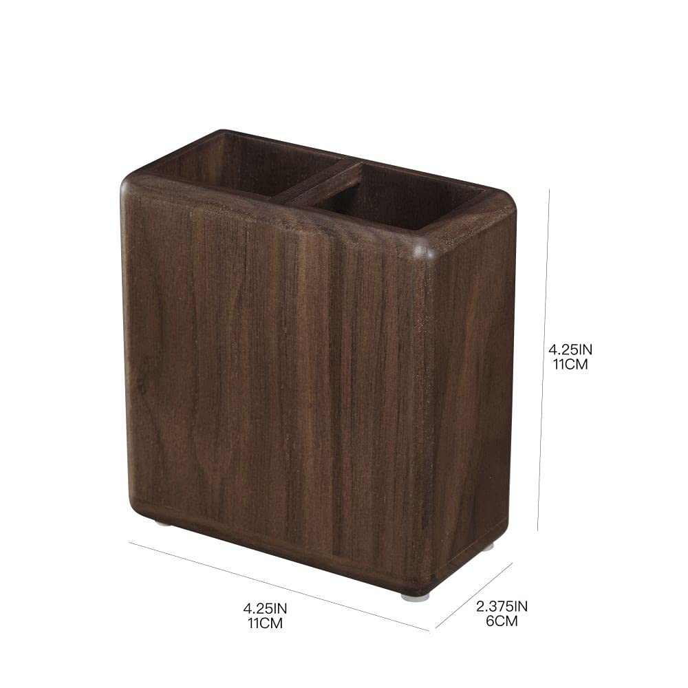 Set accessori bagno dispenser e portaspazzolini dappoggio in abs grigio