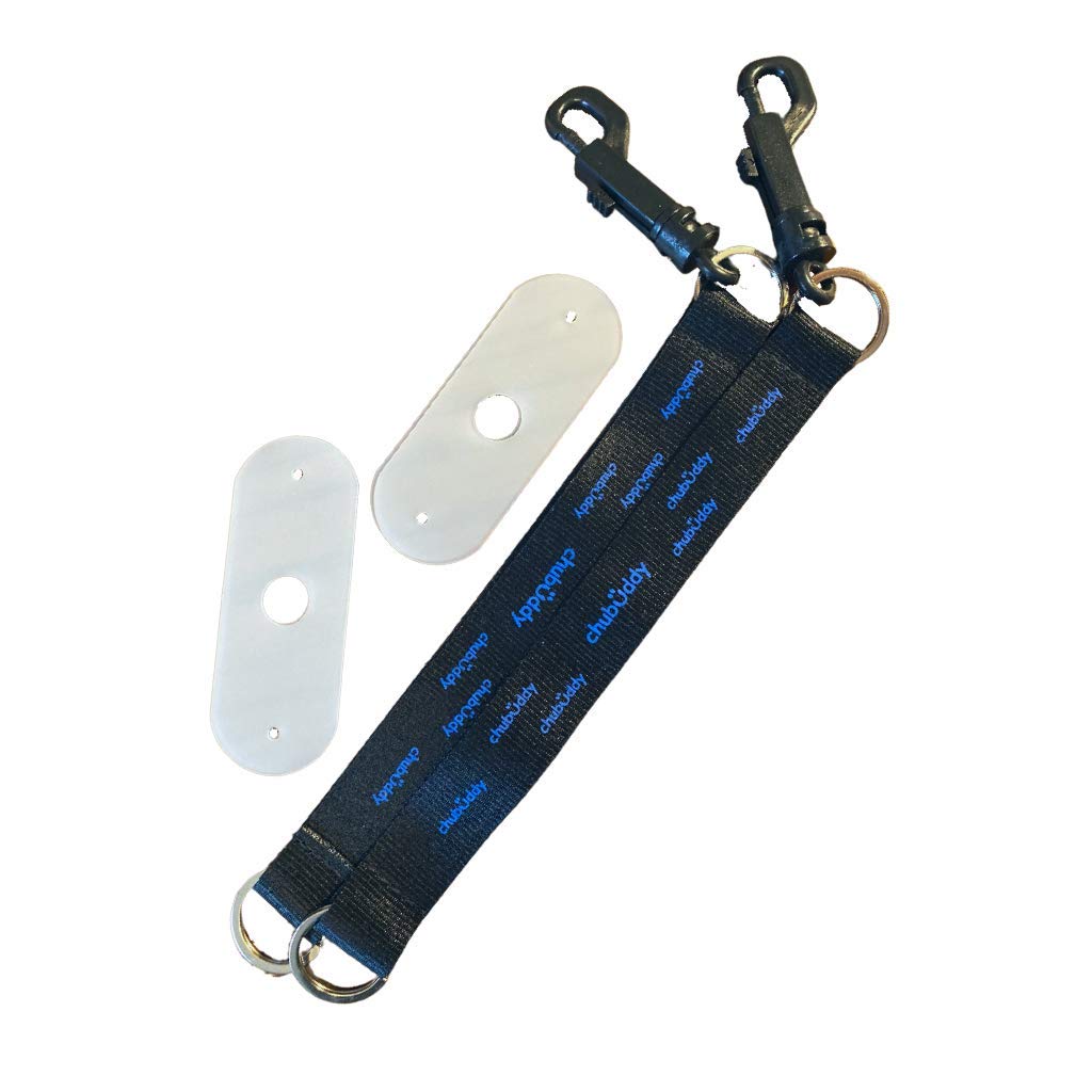 chubuddy Chewy Holders Set of 2 in Black 2 black tether
