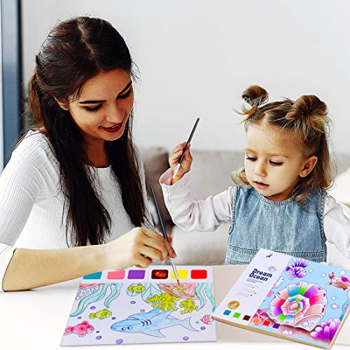 JUNQIU Watercolor Coloring Book for Kids - Use Code 6YYKZ4YE - Image 5