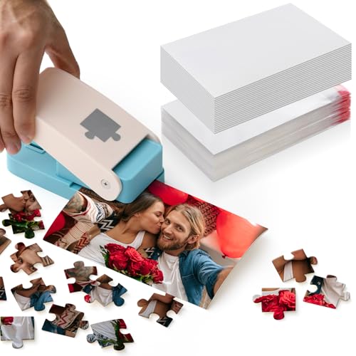 Talltalk DIY Photo Puzzle Punch Maker Set Valentines Custom Jigsaw...