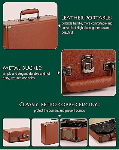 Tourne-Disque Bluetooth 3 Vitesses avec Haut-parleurs intégrés, entraînement par Courroie Portable, Platine Vinyle USB… - Les Beatles, Paul McCartney, John Lennon, RIngo Starr, George Harrison Tourne-Disque Bluetooth 3 Vitesses avec Haut-parleurs intégrés, entraînement par Courroie Portable, Platine Vinyle USB… – Image 5