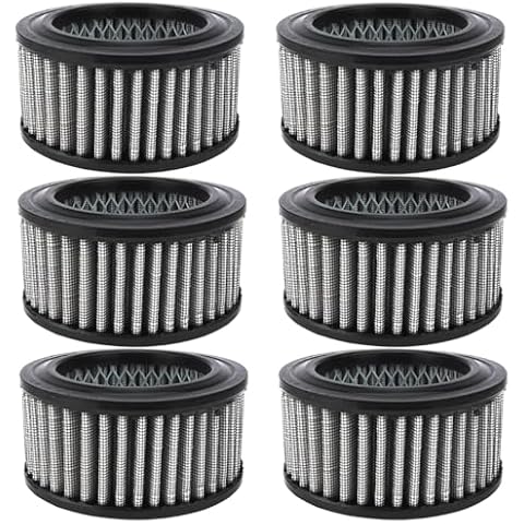 compressor-source Air Compressor Filter Element Replacement for Champion Gardner Denver Polyester Filter Element Replaces PO5050A Solberg #15 P5050A 6 Pack Cover