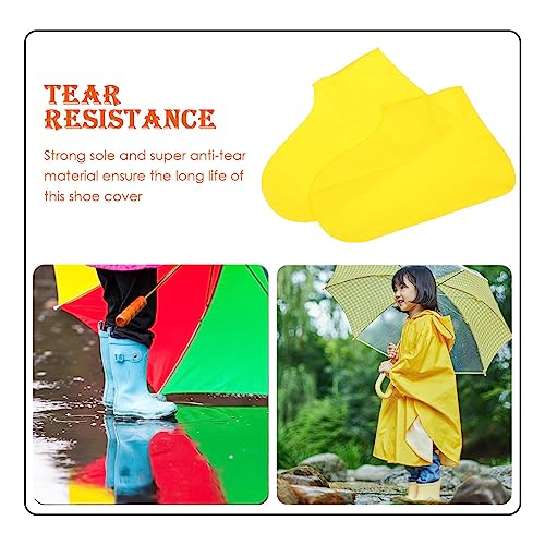 SUPVOX Cubiertas de Botas para Exterior Impermeables Antideslizantes Reutilizables Elásticas para Zapatos para Camping miniatura 3