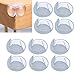 Corner Guards for Furniture -Sdjdhej 20Pcs Clear Baby Proof Table Edge Corner Protectors Soft Silicone Bumper Strip with Clear Edge Bumpers Guard for Baby, Kids, Fireplace, Countertop (semi Circular)