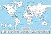 POSTER STOP ONLINE Color in Travel World Map - Poster/Print (Color Your Visited Countries) (Size: 36" x 24")