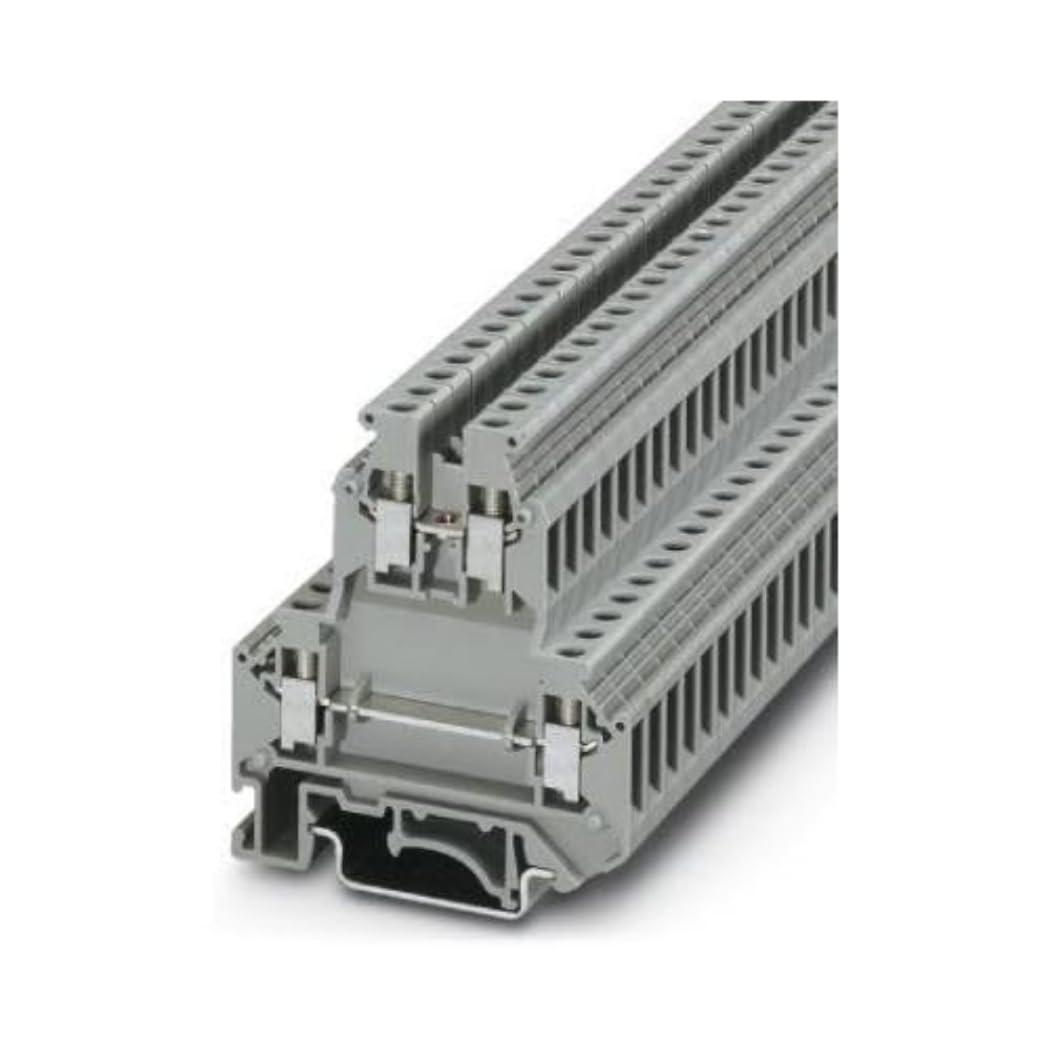 Phoenix Contact Morsetto A Due Piani Ukk 5, Attacco A Vite, Sezione 0,2 Mm² - 4 Mm², 24-12 Awg, Larghezza 6,2 Mm, Grigio, 1 Pezzo - 4