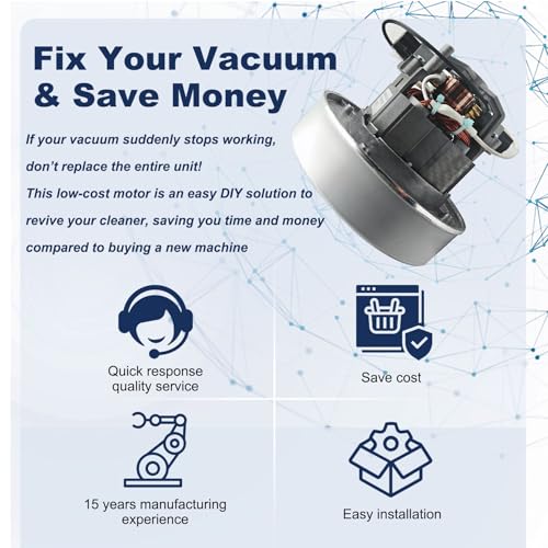 834036 120V Vacuum Motor for ProTeam Backpack Shop Vac Motor, for Super Coach Pro 6/Pro 10, ProVac Pro 6/Pro 10, ProVac FS 6, for Pro Team Vacuum Parts & Accessories, Replacement Parts 834099 836099 by ZGTools - Image 7